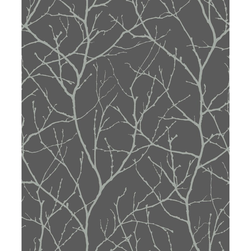 Fayetteville, Trees Silhouette 33' L X 20.8" W, Wallpaper Roll