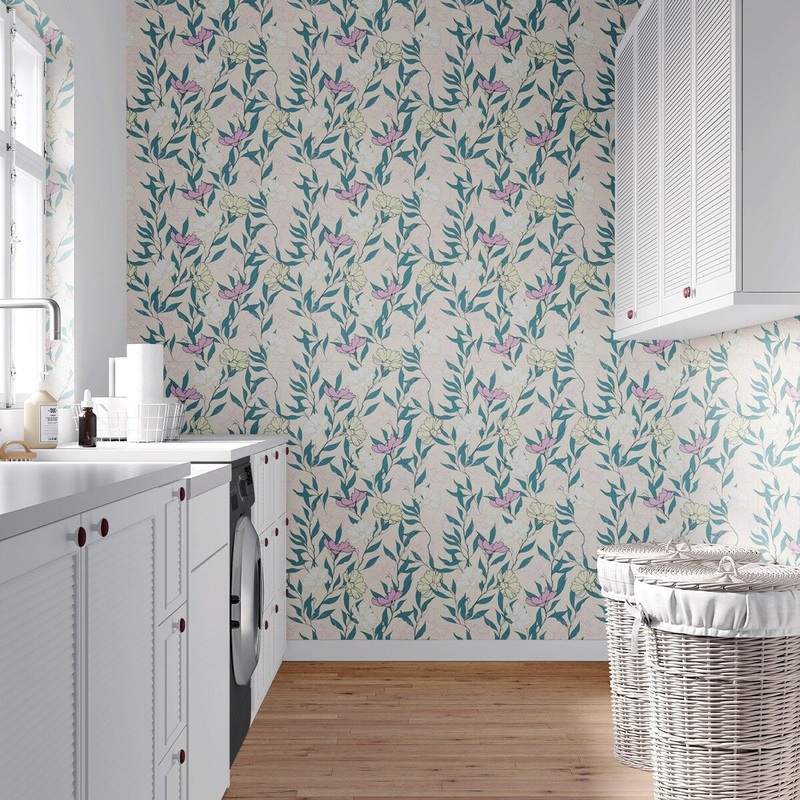 Flower Vines Peel and Stick Wallpaper