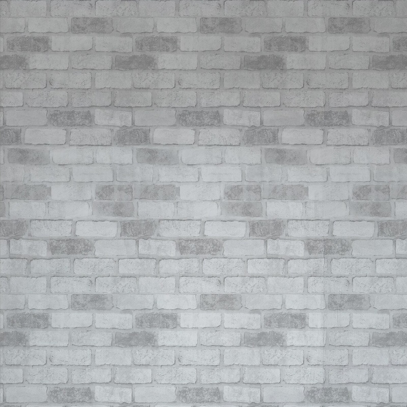 Simplify Brick Adhesive Wallpaper in Grey - 197" x 21" x 0.1"