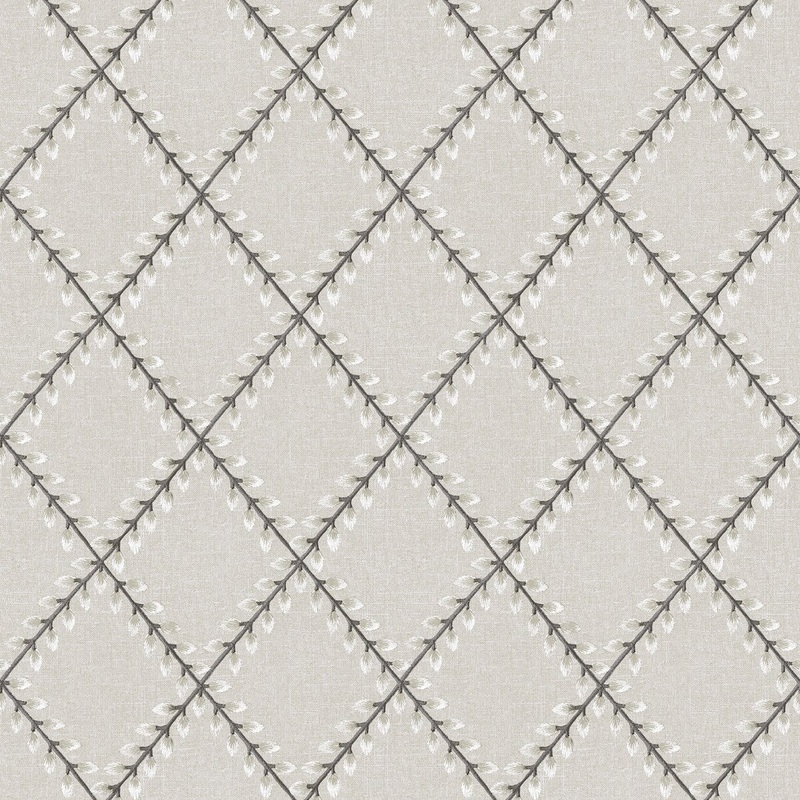Surface Style Clover Lane Smoke Peel and Stick Wallpaper - 20.5 in. W x 18 ft. L