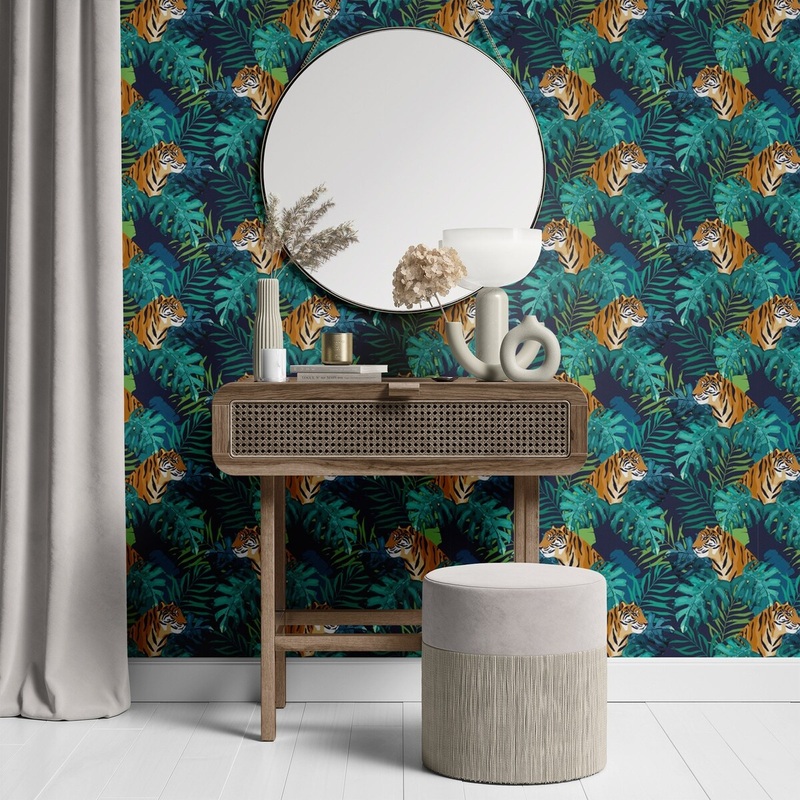 Tiger Palms Peel and Stick Wallpaper