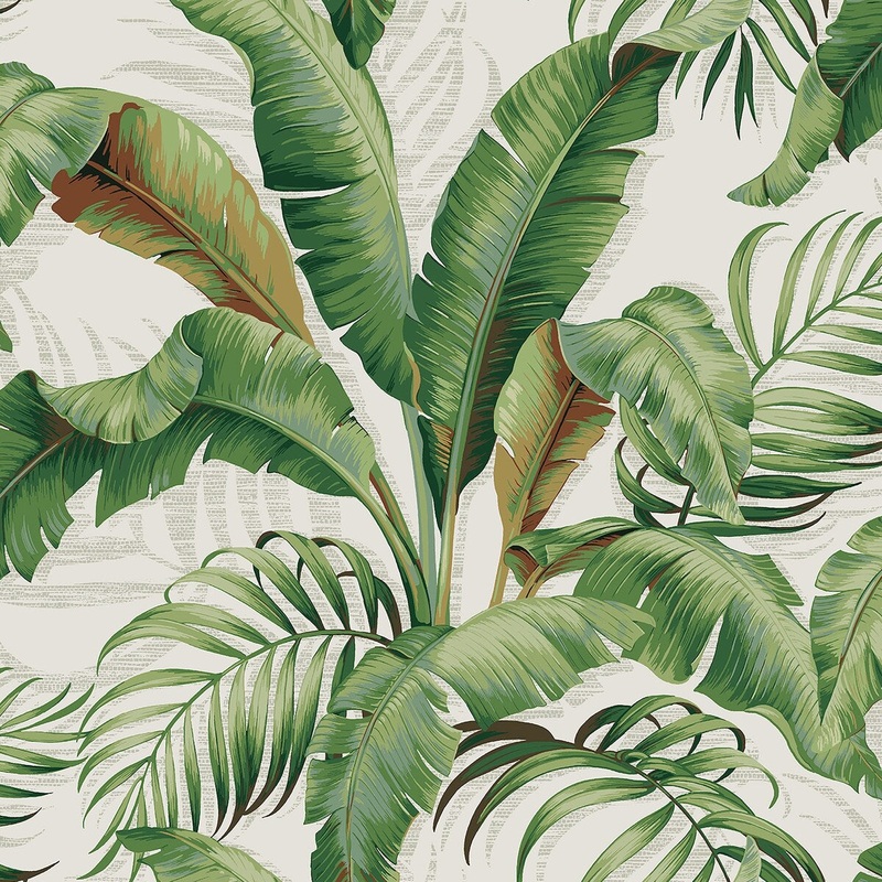 Tommy Bahama Palmiers Aloe Peel & Stick Wallpaper - 20.5 in. W x 18 ft. L