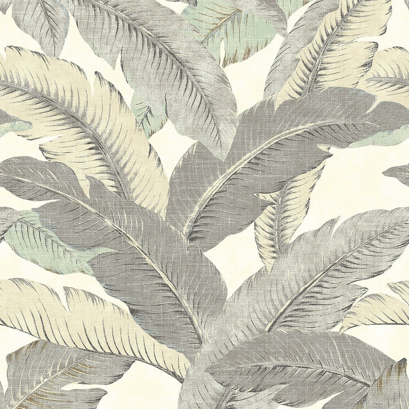 Tommy Bahama Swaying Palms Spa Peel & Stick Wallpaper - 20.5 in. W x 18 ft. L