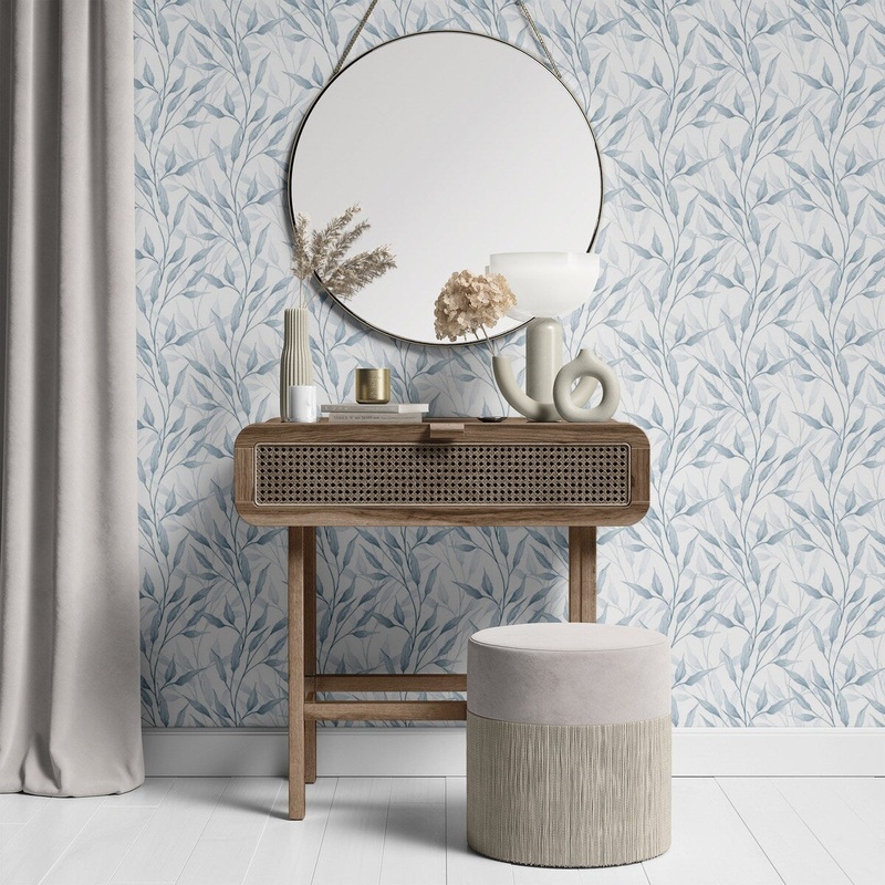 Bamboo Leaves Removable Wallpaper, Pretty Nature Pattern Wall Cling