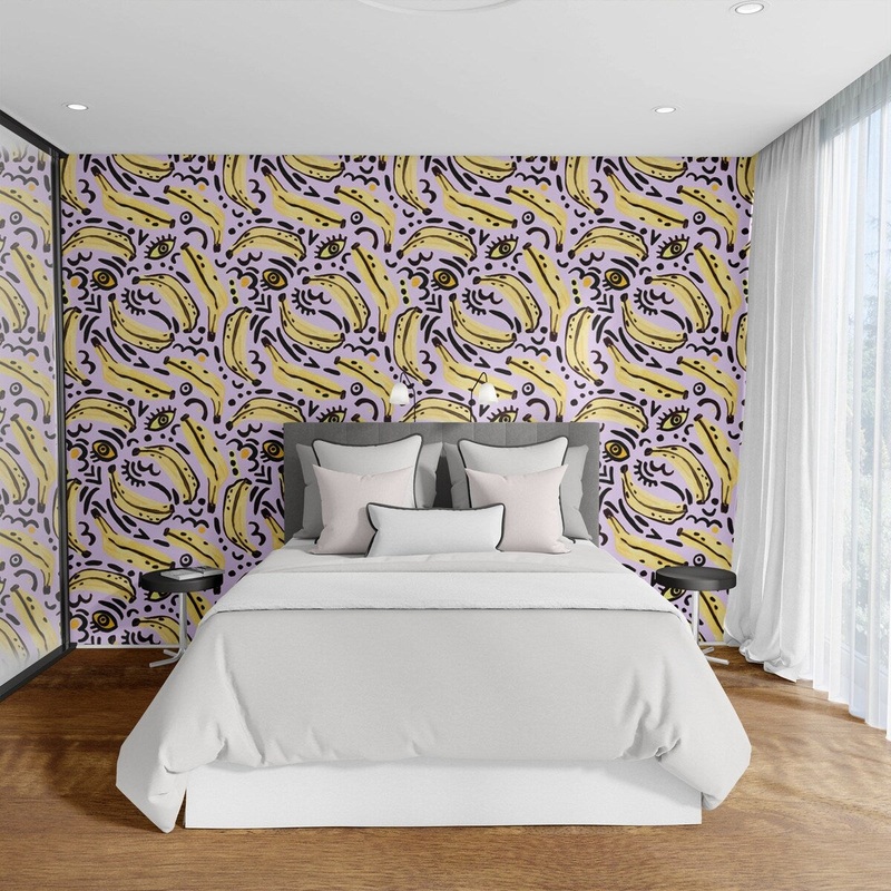 Banana Peels Peel and Stick Wallpaper