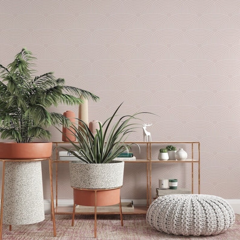 Beige Pattern Removable Wallpaper