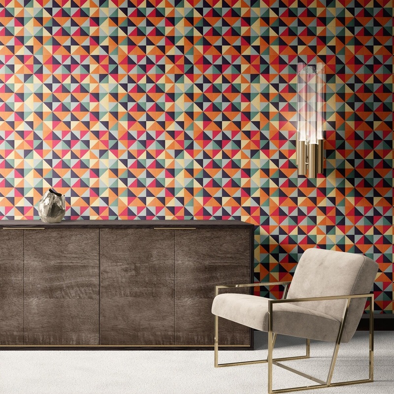 Color Squares Peel and Stick Wallpaper