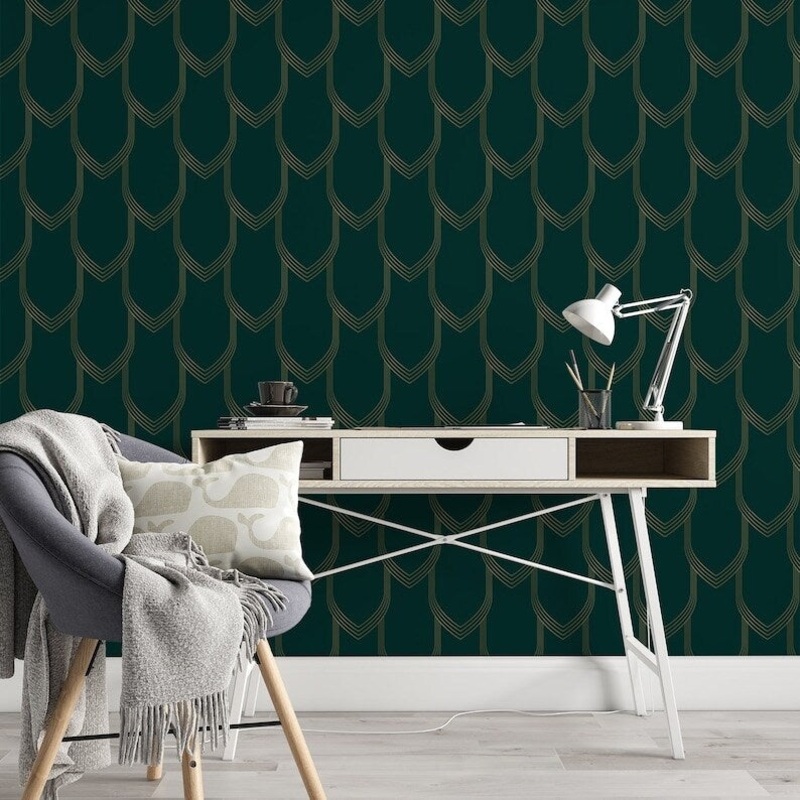 Emerald Pattern Removable Wallpaper