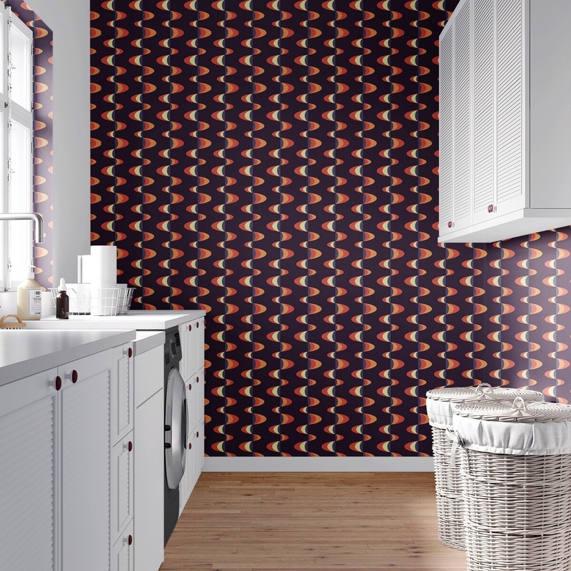 Frequency Pattern Removable Wallpaper, Artistic Peel and Stick