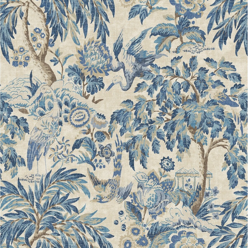 Surface Style Forest & the Trees Delft Peel and Stick Wallpaper - 20.5 in. W x 18 ft. L