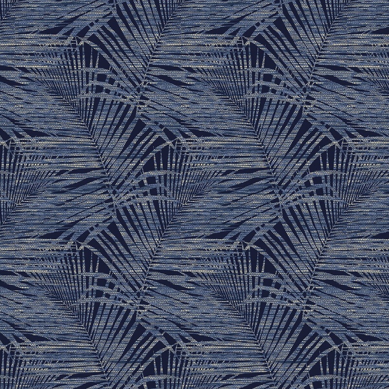 Tommy Bahama Shadow Palms Indigo Peel & Stick Wallpaper - 20.5 in. W x 18 ft. L