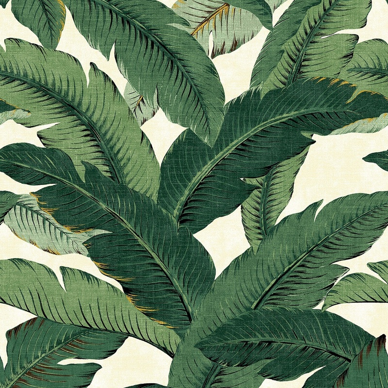Tommy Bahama Swaying Palms Aloe Peel & Stick Wallpaper - 20.5 in. W x 18 ft. L