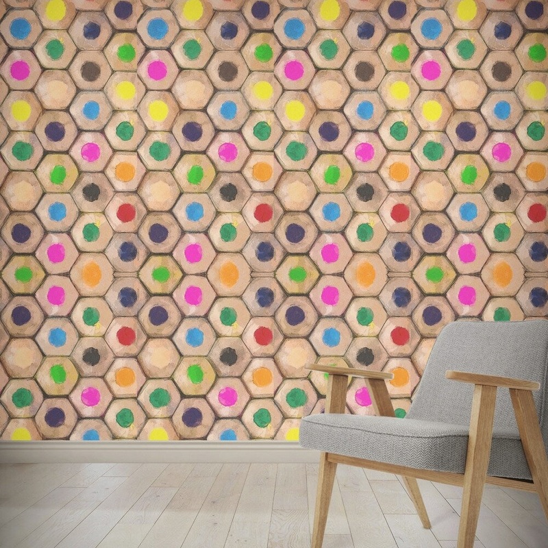 COLORED PENCIL Wallpaper By Kavka Designs - N/A