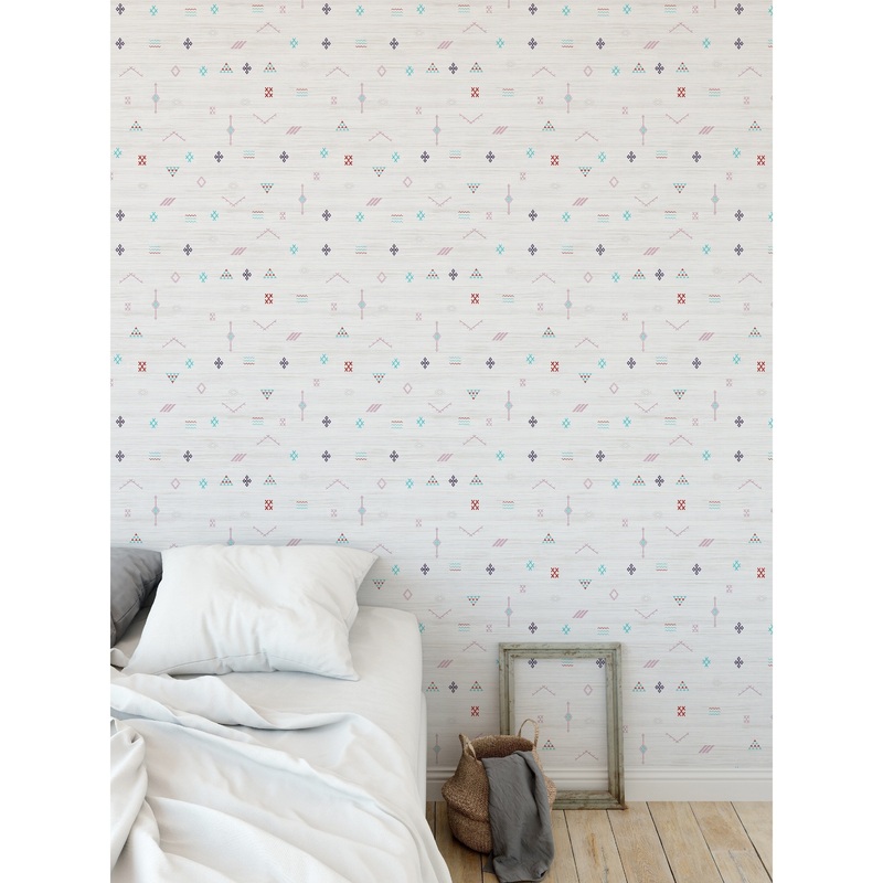 ELLE Decor CACTUS SOFT WHITE Peel and Stick Wallpaper By Kavka Designs