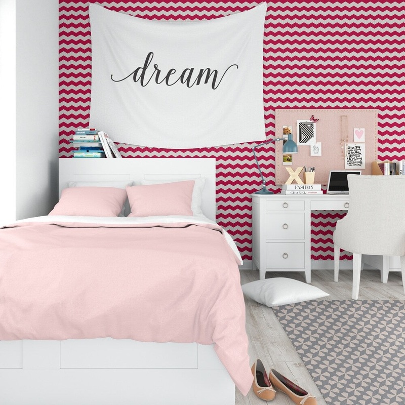 ELLE Decor CHEV RED Peel and Stick Wallpaper By Kavka Designs
