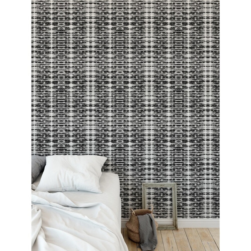 ELLE Decor XRAY SHIBORI B+W Peel and Stick Wallpaper By Kavka Designs