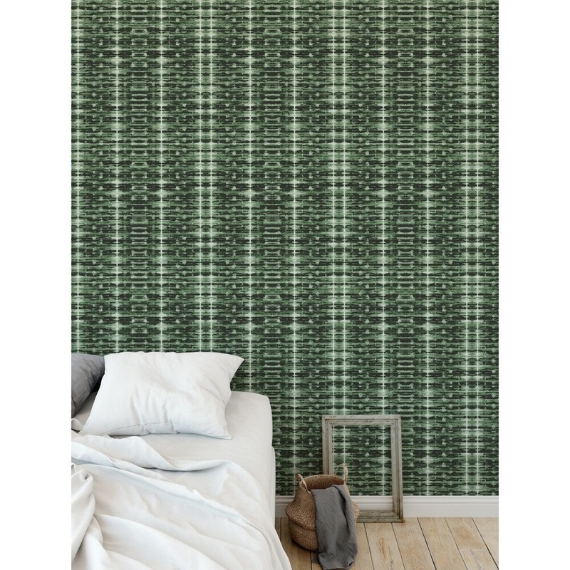 ELLE Decor XRAY SHIBORI SAGE Peel and Stick Wallpaper By Kavka Designs