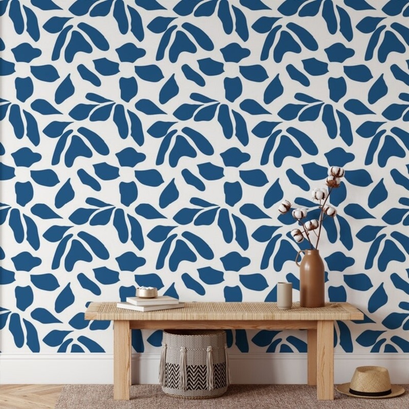 Floral Pattern Removable Wallpaper