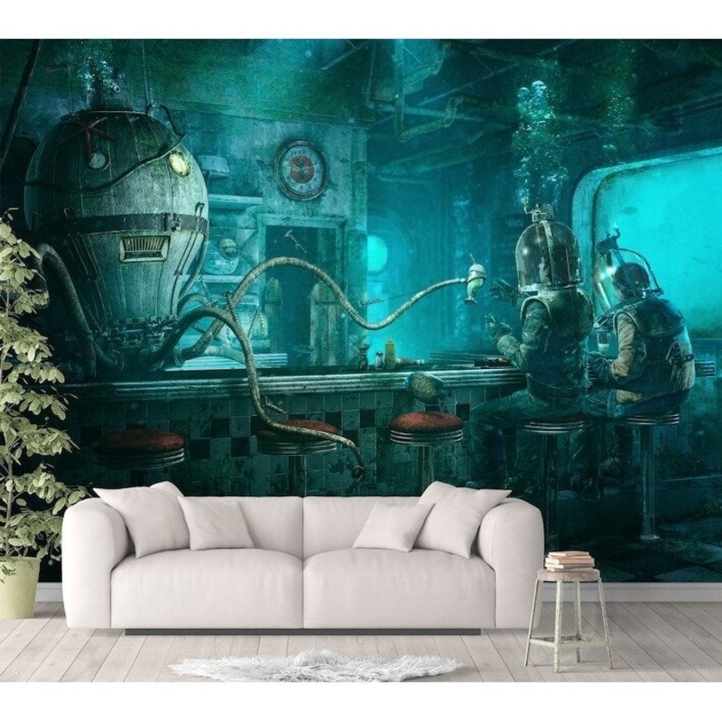 Steampunk Octopus Wallpaper