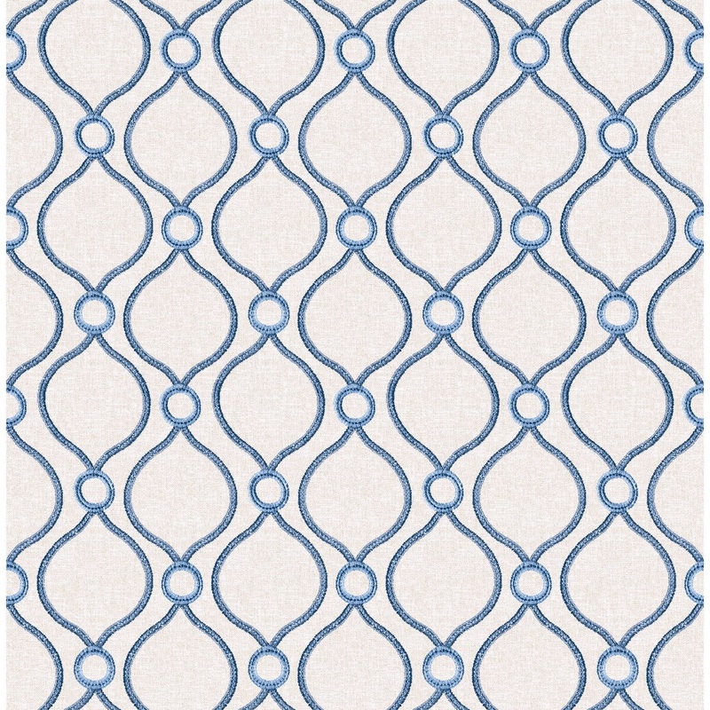 Surface Style Curveball Ogee Charcoal Peel and Stick Wallpaper - 20.5 in. W x 18 ft. L