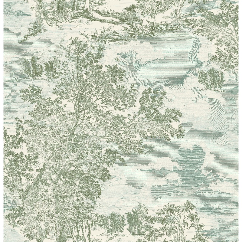 Surface Style Serene Scenes Willow Peel and Stick Wallpaper - 20.5 in. W x 18 ft. L