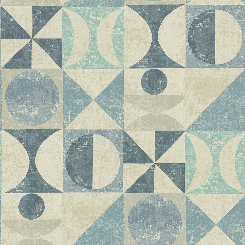 Surface Style Take Form Chambray Geometric Peel and Stick Wallpaper - 20.5 in. W x 18 ft. L