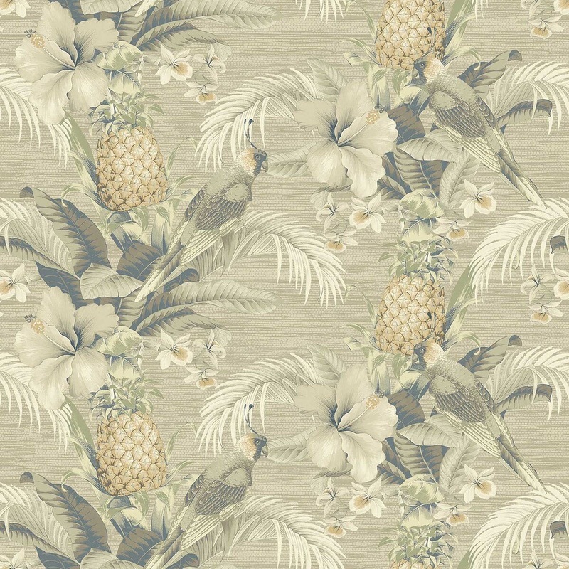 Tommy Bahama Beach Bounty Coconut Peel & Stick Wallpaper - 20.5 in. W x 18 ft. L