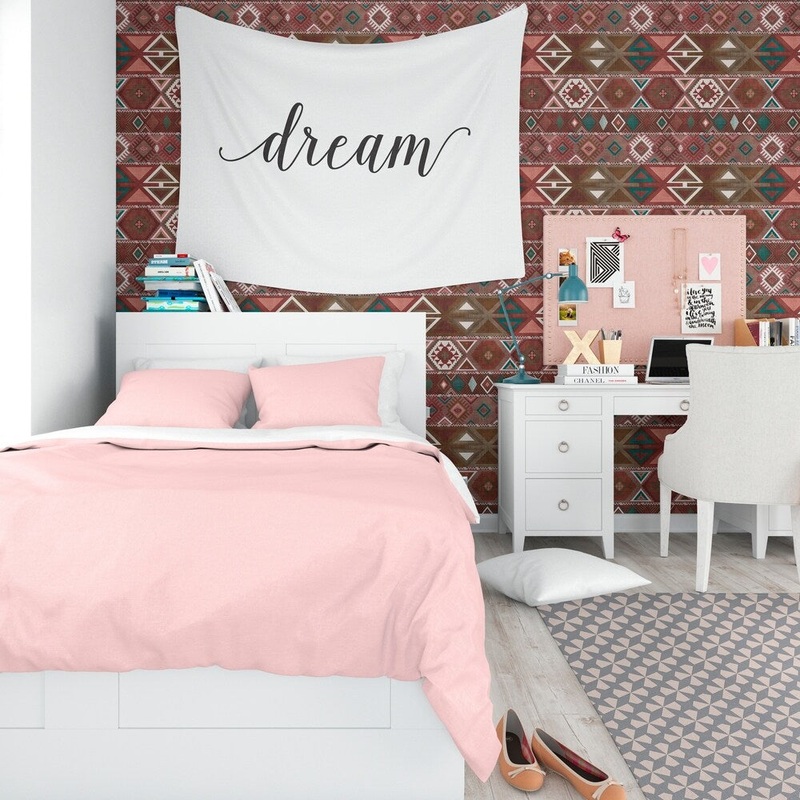 AZTEC TRIBAL SIENNA Peel and Stick Wallpaper By Kavka Designs