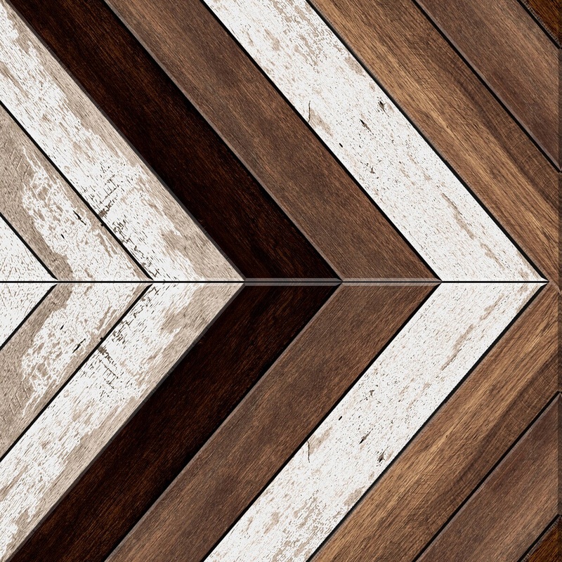 Chevron White and Dark Peel and Stick Wallpaper - Multi-Color - 0