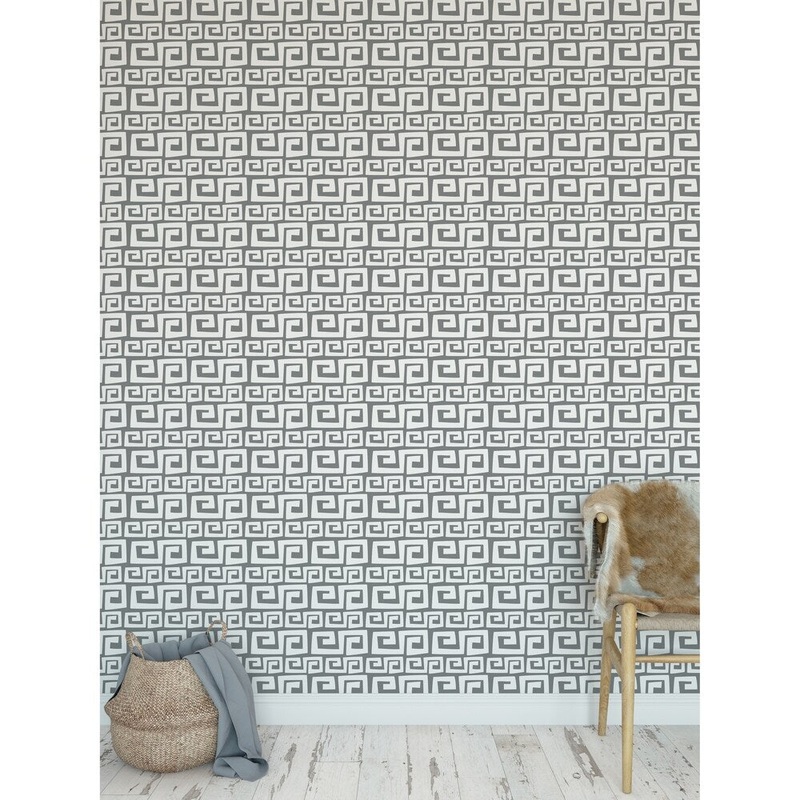 DYNASTY GREY Peel and Stick Wallpaper By Kavka Designs