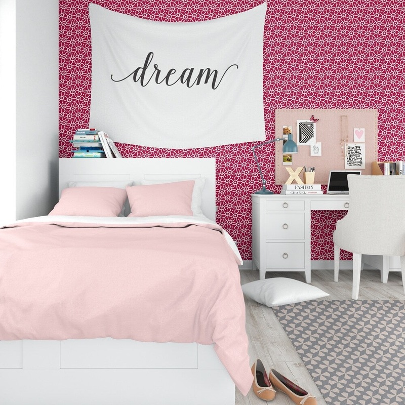 ELLE Decor DOODLE RED Peel and Stick Wallpaper By Kavka Designs