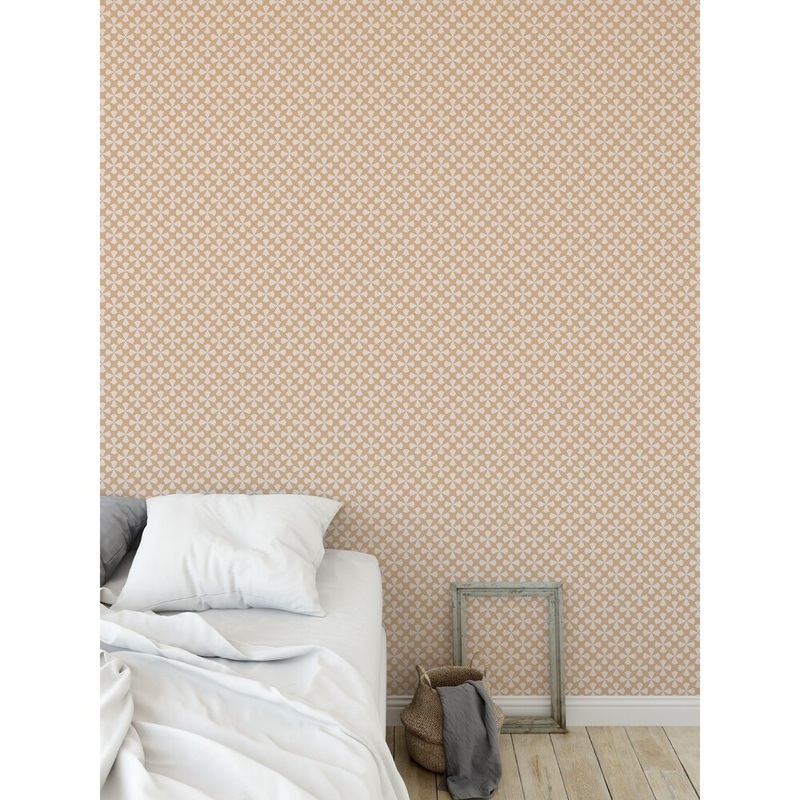 ELLE Decor STARBURST TAN Peel and Stick Wallpaper By Kavka Designs