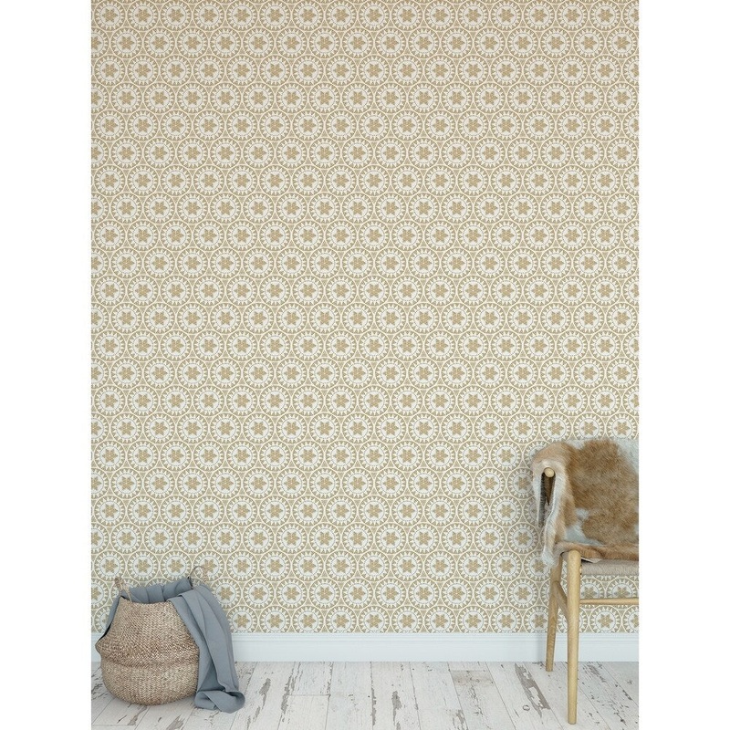 FREE SPIRIT GOLD Peel and Stick Wallpaper By Kavka Designs