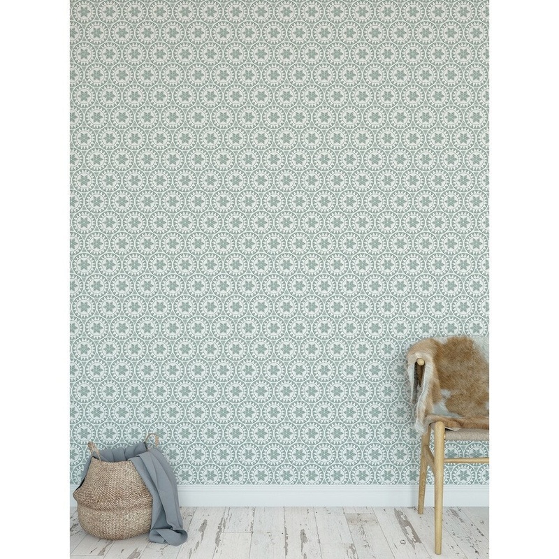 FREE SPIRIT GREEN Peel and Stick Wallpaper By Kavka Designs