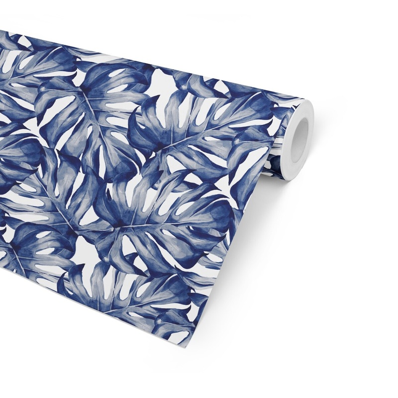 TROPICAL LEAVES Peel and Stick Wallpaper By Terri Ellis - 16'