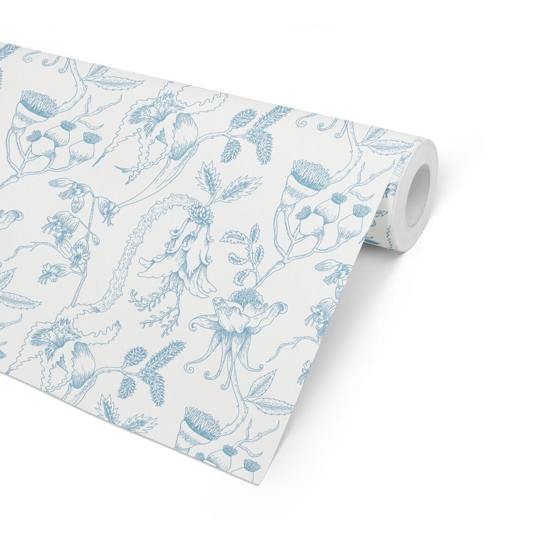 URSULA FLORAL Peel and Stick Wallpaper By Becky Bailey - 16'