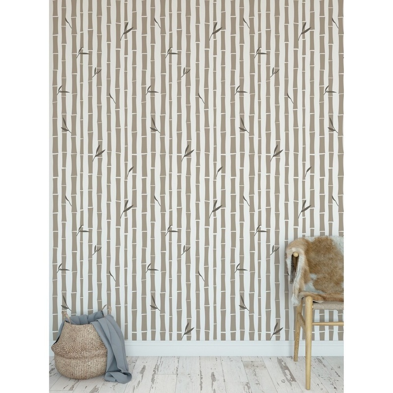 BAMBOO NATURAL Peel and Stick Wallpaper By Kavka Designs