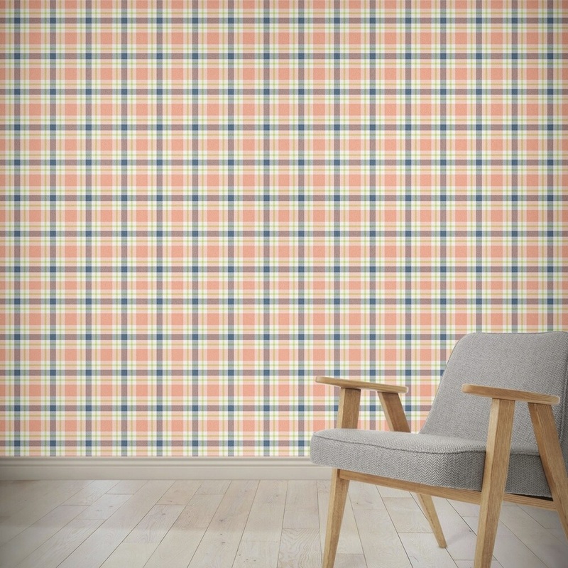 BOOK PLAID AUTUMN Wallpaper By Kavka Designs - 24X48