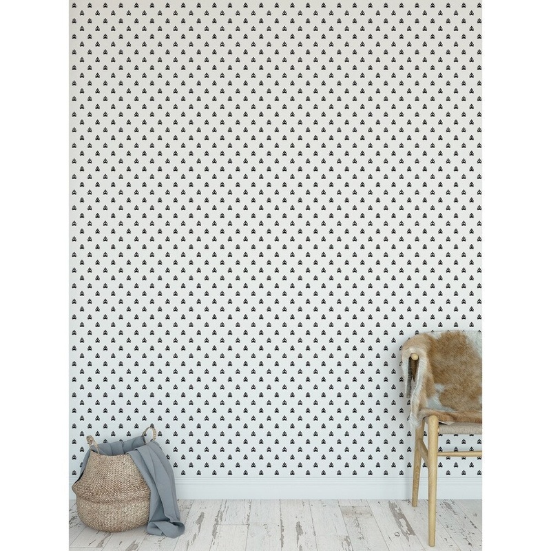 BOREY BLACK Peel and Stick Wallpaper By Kavka Designs