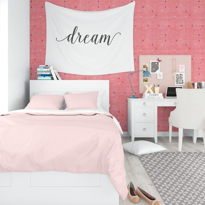 CACTUS SOFT IN PINK Peel and Stick Wallpaper By Kavka Designs