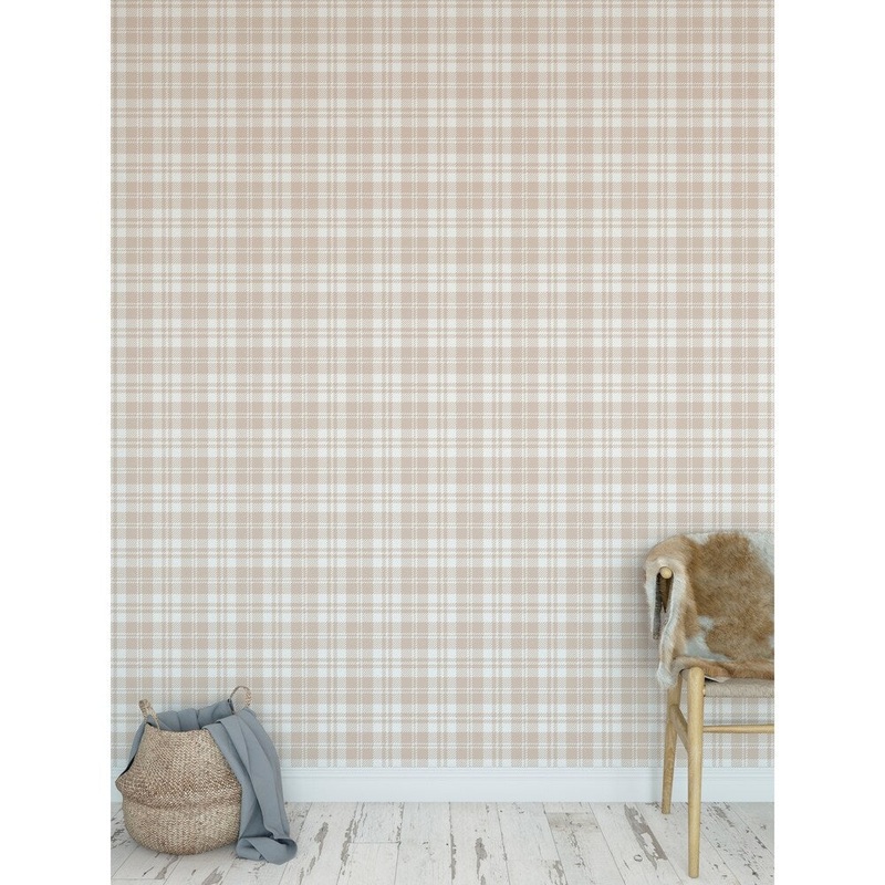 COZY PLAID Peel and Stick Wallpaper By Kavka Designs