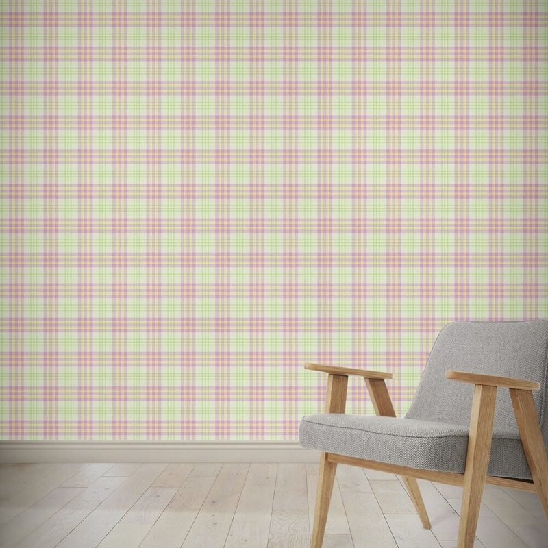 EASTER BUNNY PLAID Wallpaper By Kavka Designs - 24X48