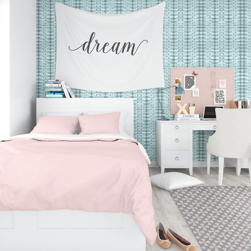 ELLE Decor XRAY SHIBORI MINT Peel and Stick Wallpaper By Kavka Designs