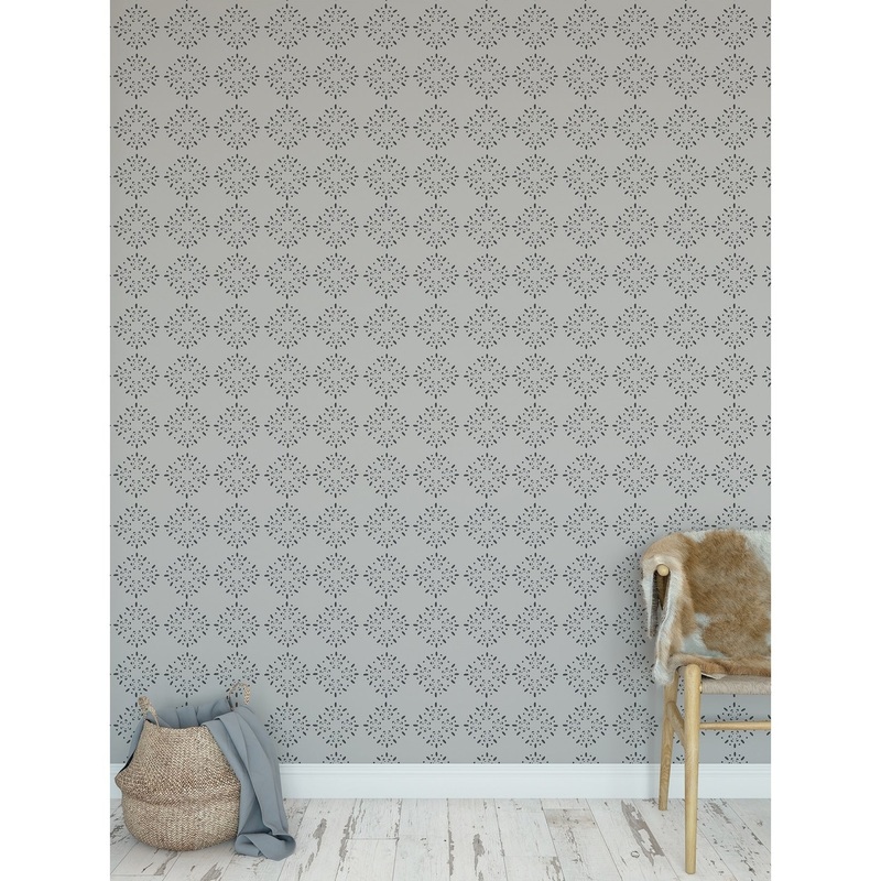 BRILLAR GREY Peel and Stick Wallpaper By Kavka Designs