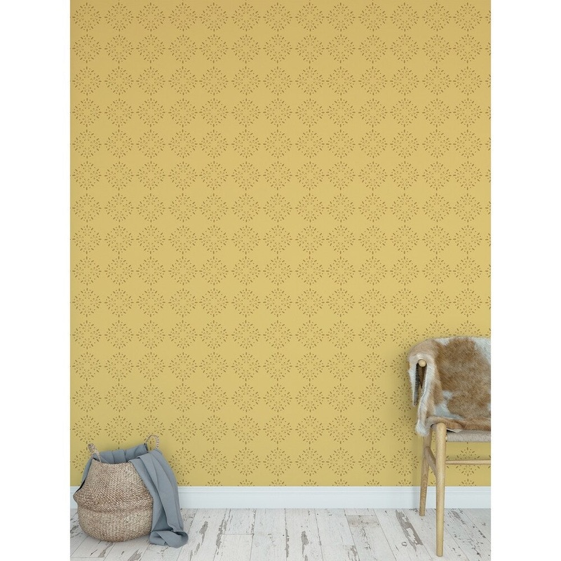 BRILLAR YELLOW Peel and Stick Wallpaper By Kavka Designs