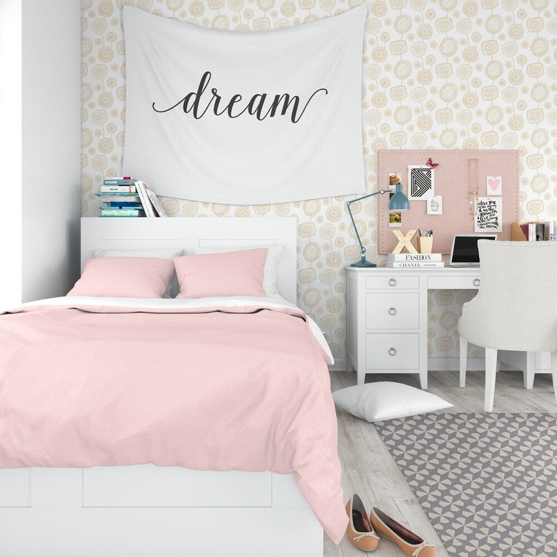 DOODLE FLORAL BEIGE Peel and Stick Wallpaper By Kavka Designs