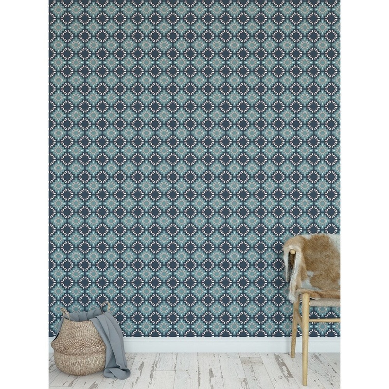 ESTRELLA MIDNIGHT Peel and Stick Wallpaper By Kavka Designs