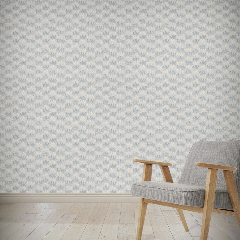 FRILL BLUE Wallpaper By Kavka Designs - 24X48