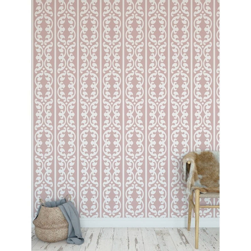 SOKHOM BLUSH Peel and Stick Wallpaper By Kavka Designs