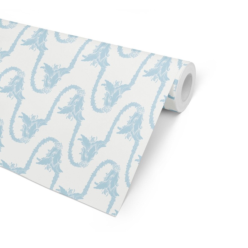 TRUMPET FLORAL Peel and Stick Wallpaper By Becky Bailey - 16'